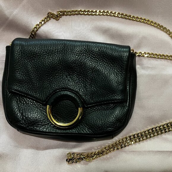 Vince Camuto Adina Black Leather Crossbody Bag - Picture 1 of 5